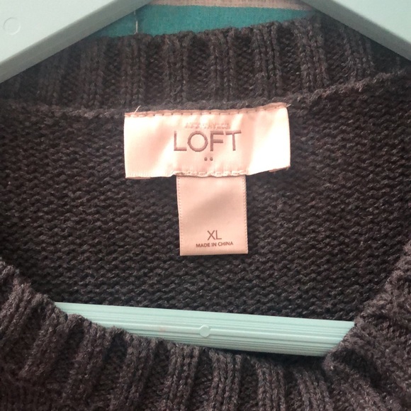 Pink and black sweater XL Loft - Picture 3 of 10